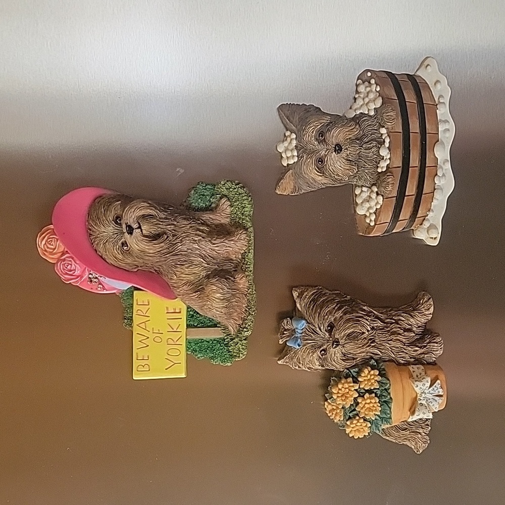 Set of 3 Yorkie Magnets